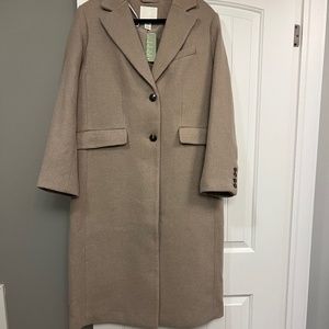 H & M long dress coat